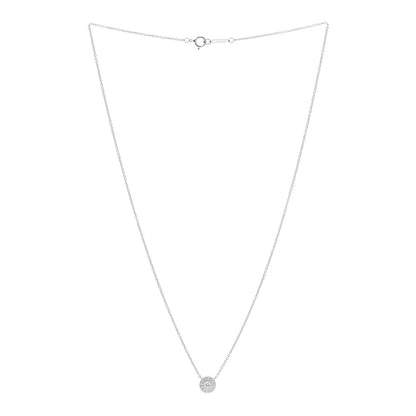 Tiffany Platinum Diamond .12ctw Circlet Pendant Necklace 3 of 4