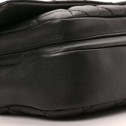 Chanel Calfskin Quilted Top Handle Flap Black 8 of 9