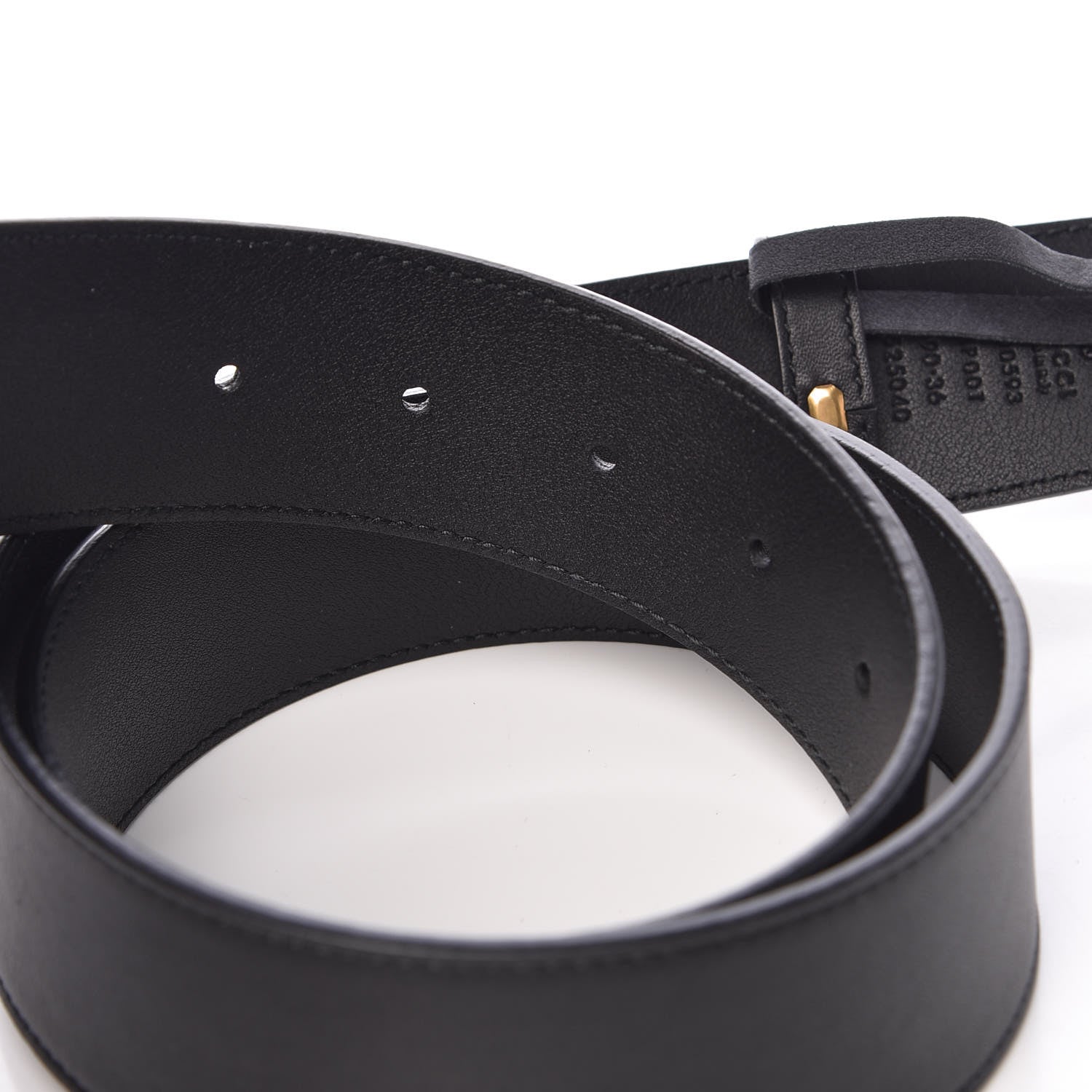 Gucci Calfskin Double G 40mm Belt 90 36 Black 5 of 6