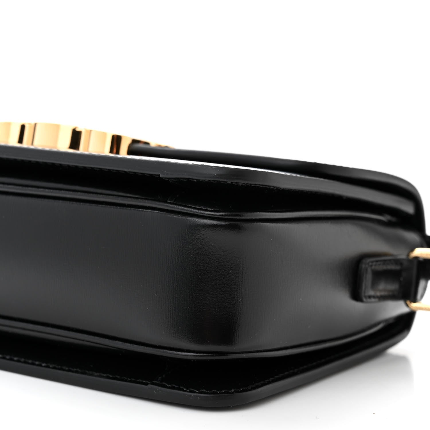 Celine Shiny Calfskin Teen Triomphe Black 10 of 10