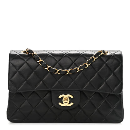Chanel Lambskin Quilted Small Double Flap Black 1 of 11