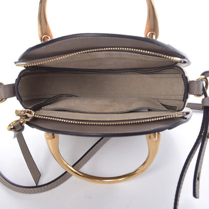 Chloe Smooth Calfskin Suede Patchwork Studded Small Pixie Bag Motty Grey 5 of 6