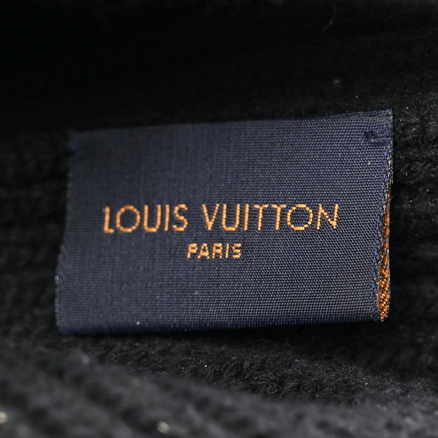 Louis Vuitton Wool LV initials Monogram Beanie Hat Black 5 of 6