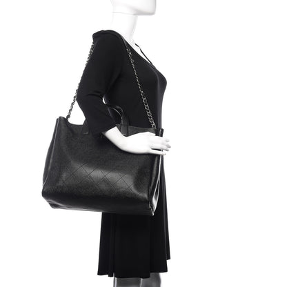 Chanel Caviar Stitched Large Shopping Tote Black 2 of 10