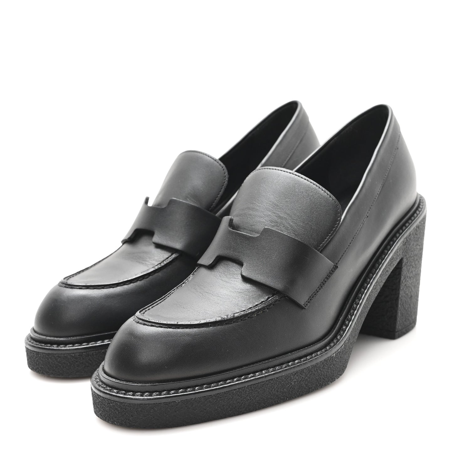Calfskin Didi 70 Loafers 38 Black