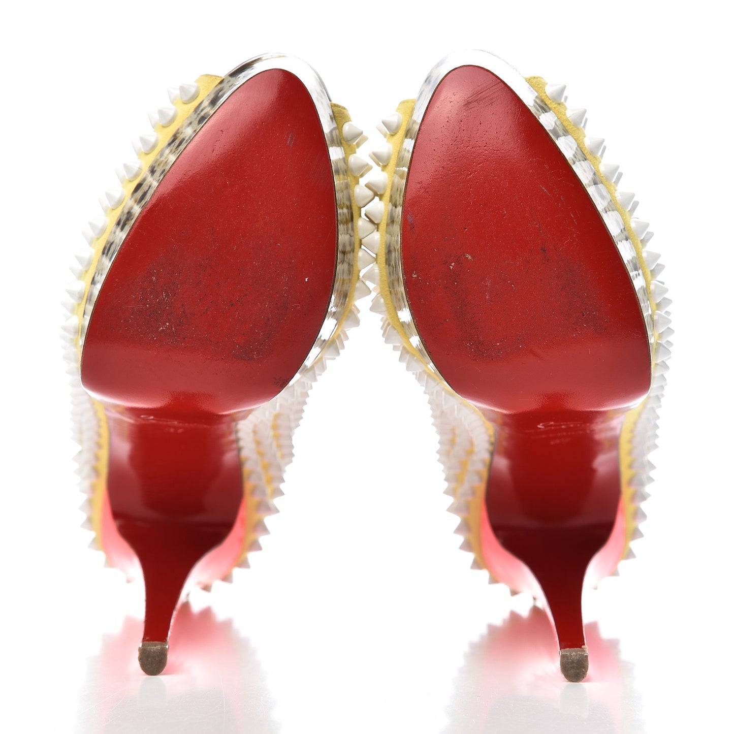 Veau Velours Lady Peep Spikes 150 Pumps 37 Sun
