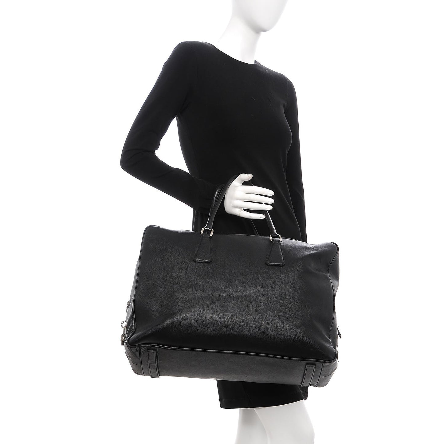 Saffiano Travel Bag Nero Black