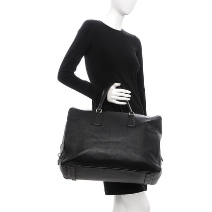 Prada Saffiano Travel Bag Nero Black 2 of 16