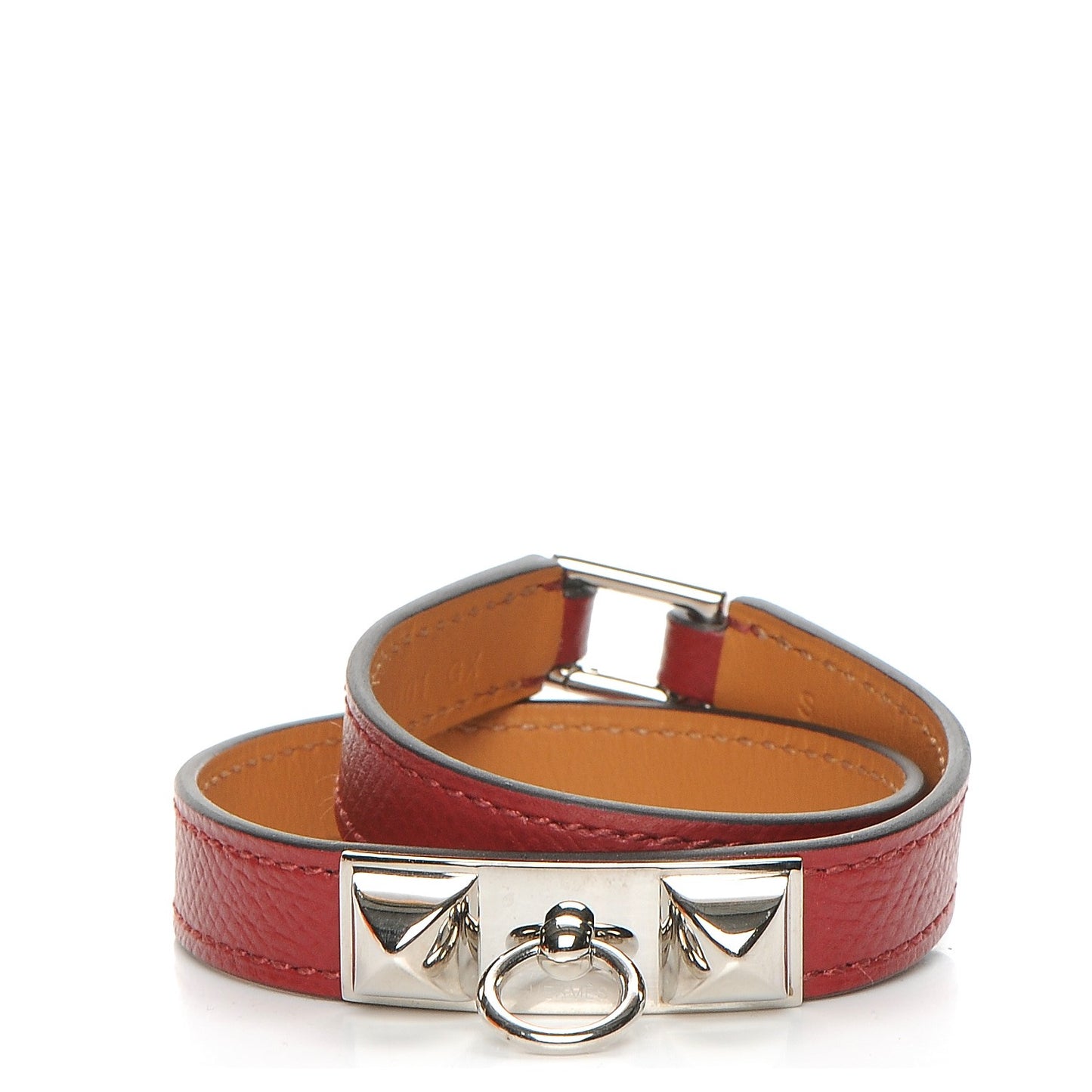 Epsom Rivale Double Tour Bracelet S Rouge Grenat