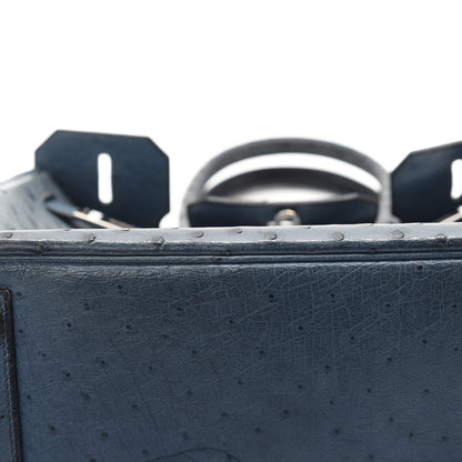 Hermes Ostrich Birkin 30 Bleu Roi 23 of 25
