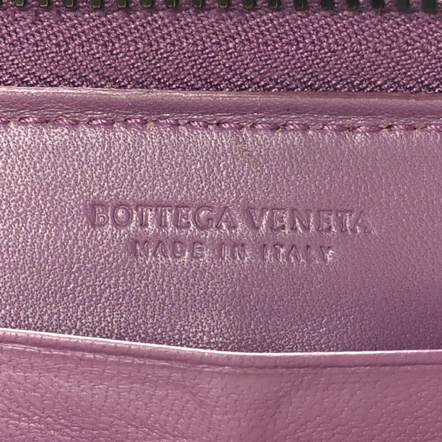 Nappa Intrecciato Zip Around Wallet Corot