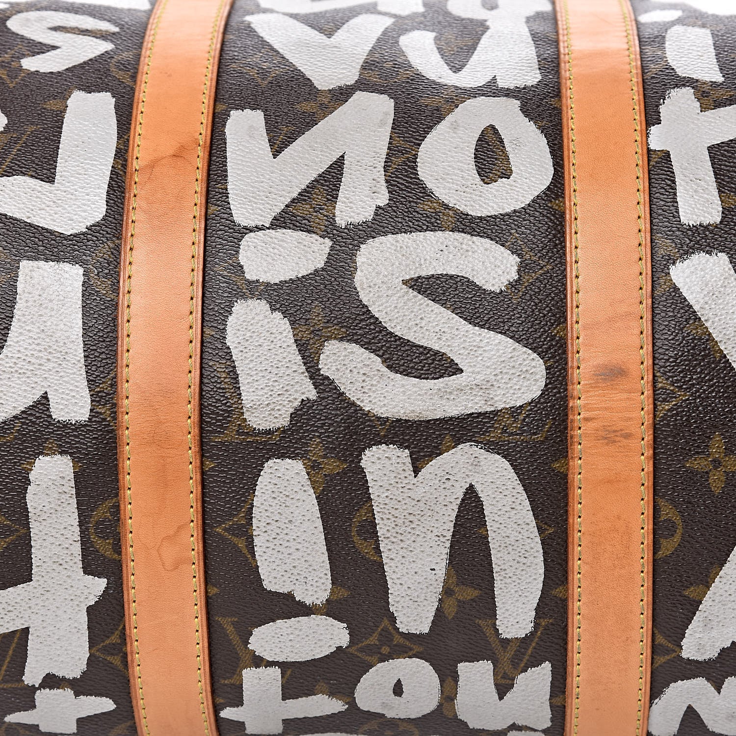 Louis Vuitton Graffiti Keepall 50 Silver 23 of 30