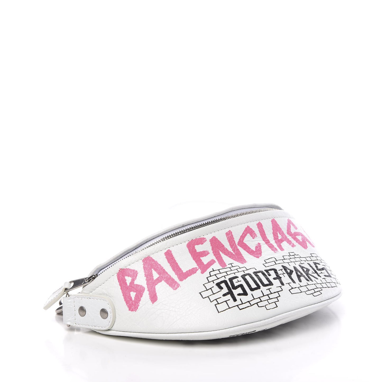 Agneau Arena Graffiti All Over XXS Souvenir Belt Bag White Multicolor