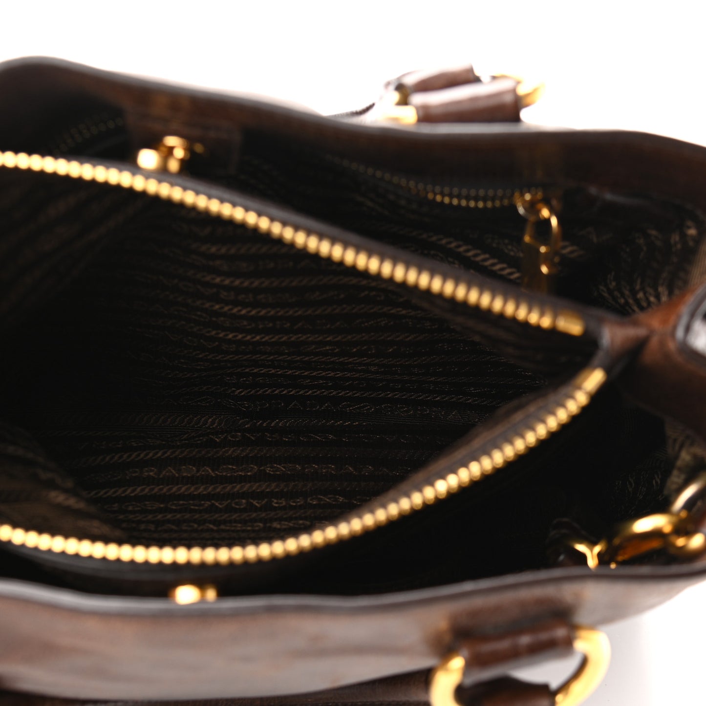 Vitello Shine Shopping Satchel Bruciato