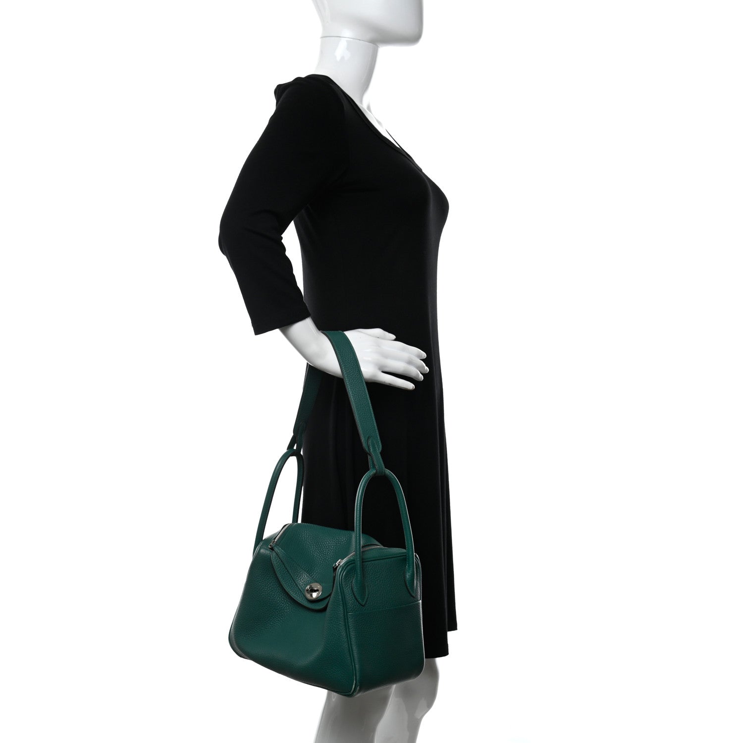 Hermes Taurillon Clemence Lindy 26 Malachite 2 of 13