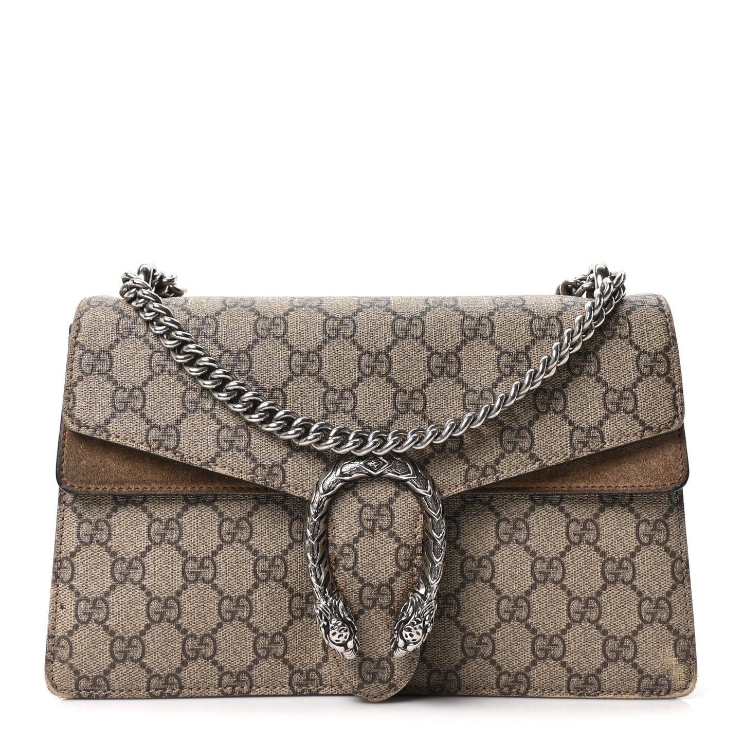 GG Supreme Monogram Small Dionysus Shoulder Bag Taupe