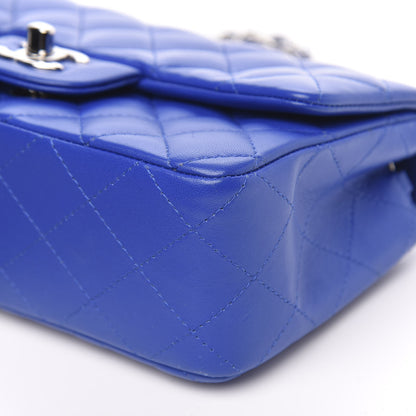 Chanel Lambskin Quilted Mini Rectangular Flap Royal Blue 9 of 13