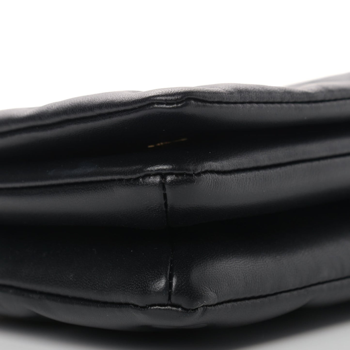 Lambskin Embossed Monogram Pochette Coussin Black