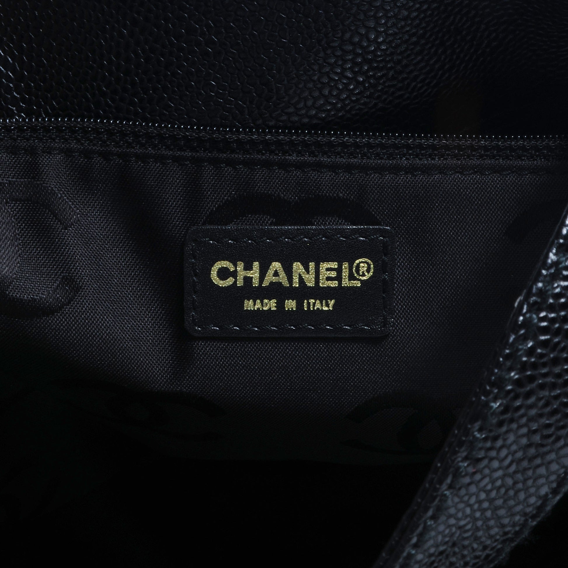 Chanel Caviar CC Drawstring Shoulder Bag Black 6 of 7