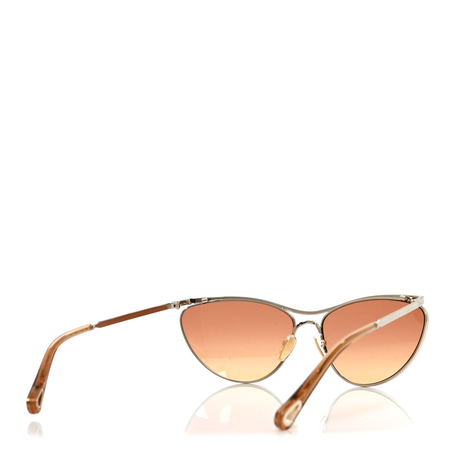 Chloe Metal Cat Eye Sunglasses CH0386S Gold 4 of 7