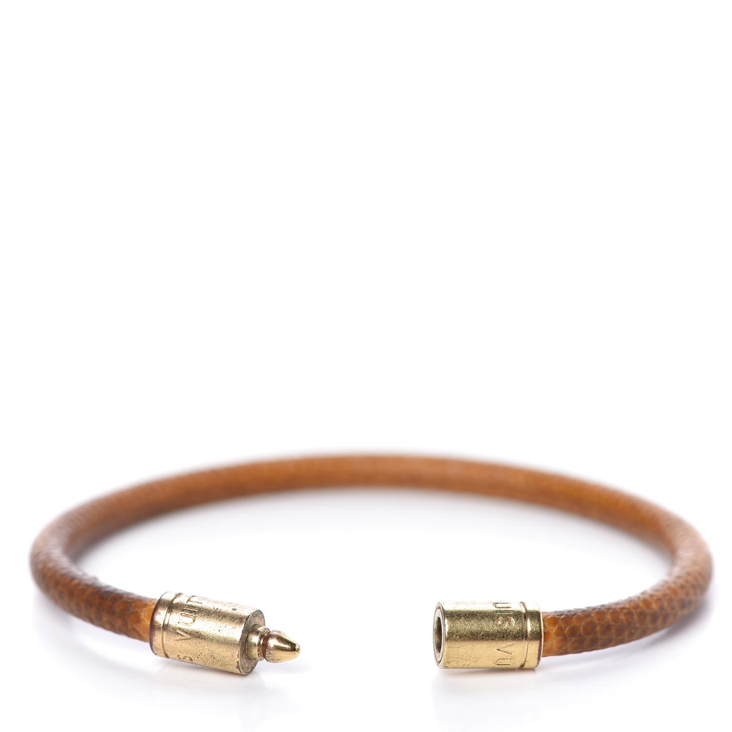 Louis Vuitton Lizard Keep It Bracelet 19 Brown 6 of 7
