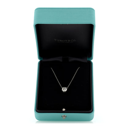 Tiffany Platinum Diamond 1.52ct Solitaire Pendant Necklace 5 of 5
