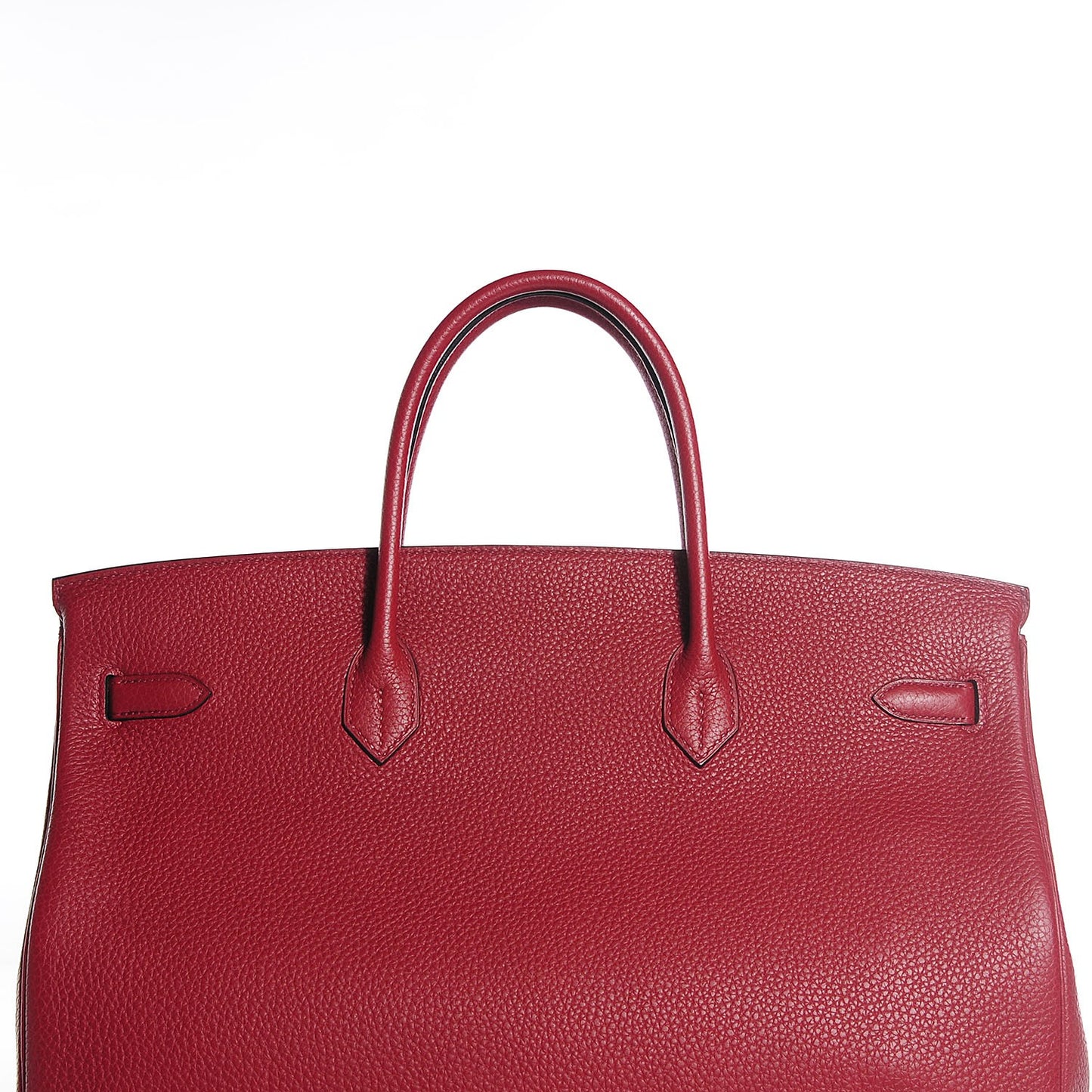 Taurillon Clemence Birkin 40 Rouge Garance