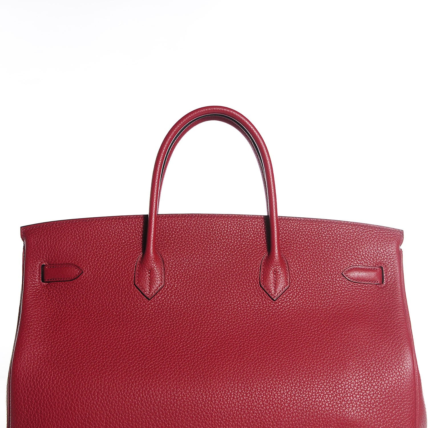 Hermes Taurillon Clemence Birkin 40 Rouge Garance 5 of 28