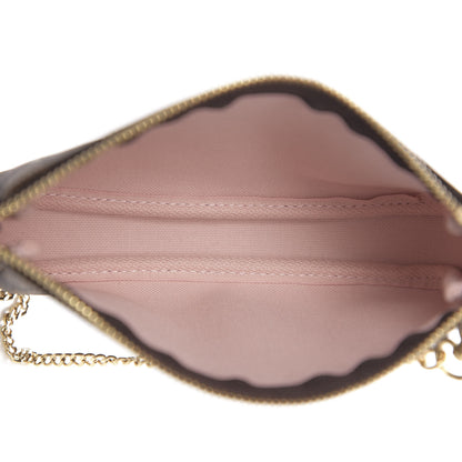 Louis Vuitton Damier Ebene 2020 Christmas Animation Big Wheel Mini Pochette Accessories Rose Ballerine 4 of 7