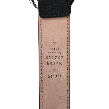 Gucci Calfskin Kids Double G 20mm Belt L Black 4 of 5