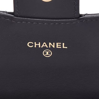 Chanel Aged Calfskin Quilted Reissue Flap Card Holder Black 6 of 8