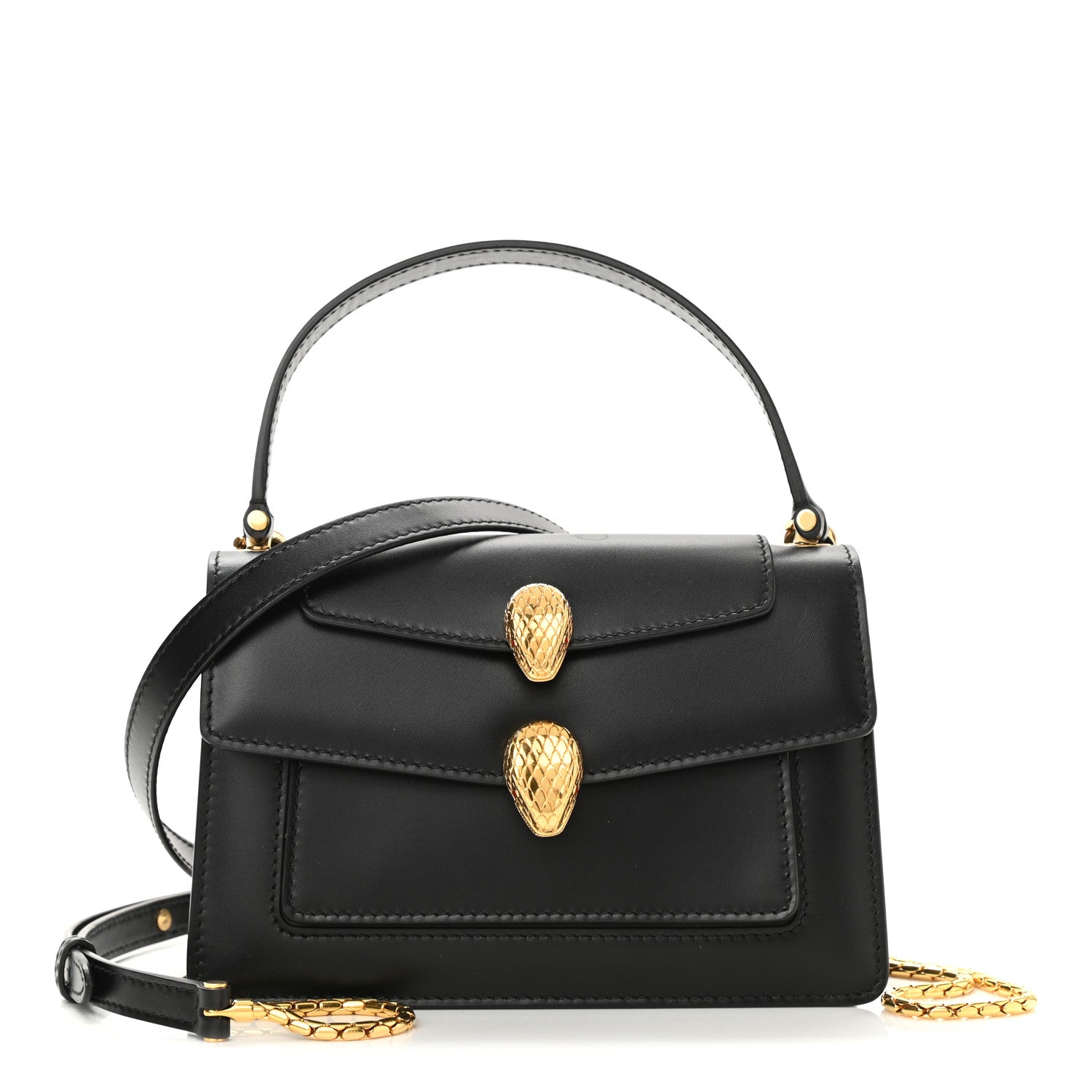 Bulgari X ALEXANDER WANG Lambskin Serpenti Forever Belt Bag Black 1 of 7