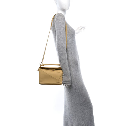 Loewe Calfskin Small Puzzle Bag Dark Butter 2 of 11