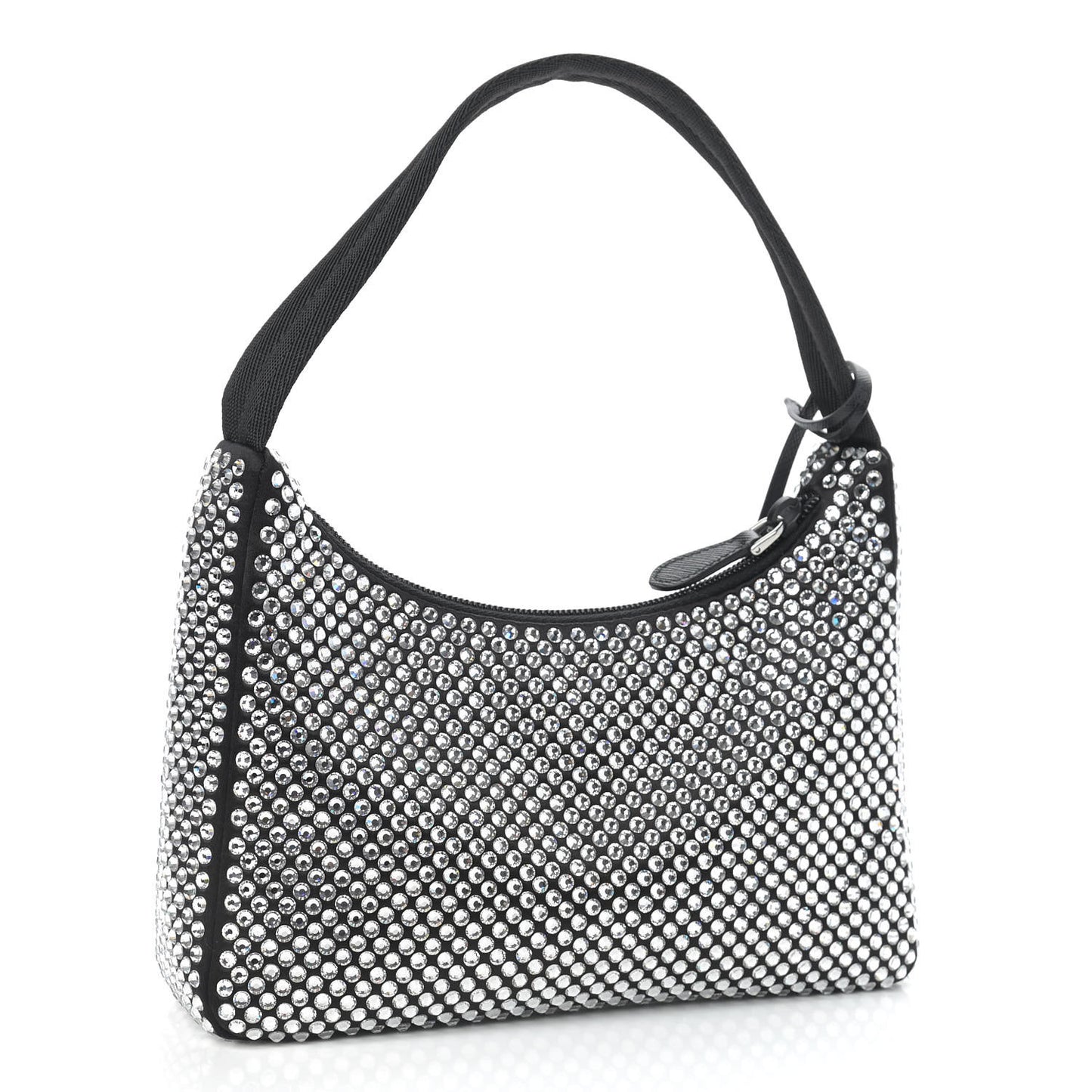 Satin Crystal Mini Re-Edition 2000 Bag Cristal