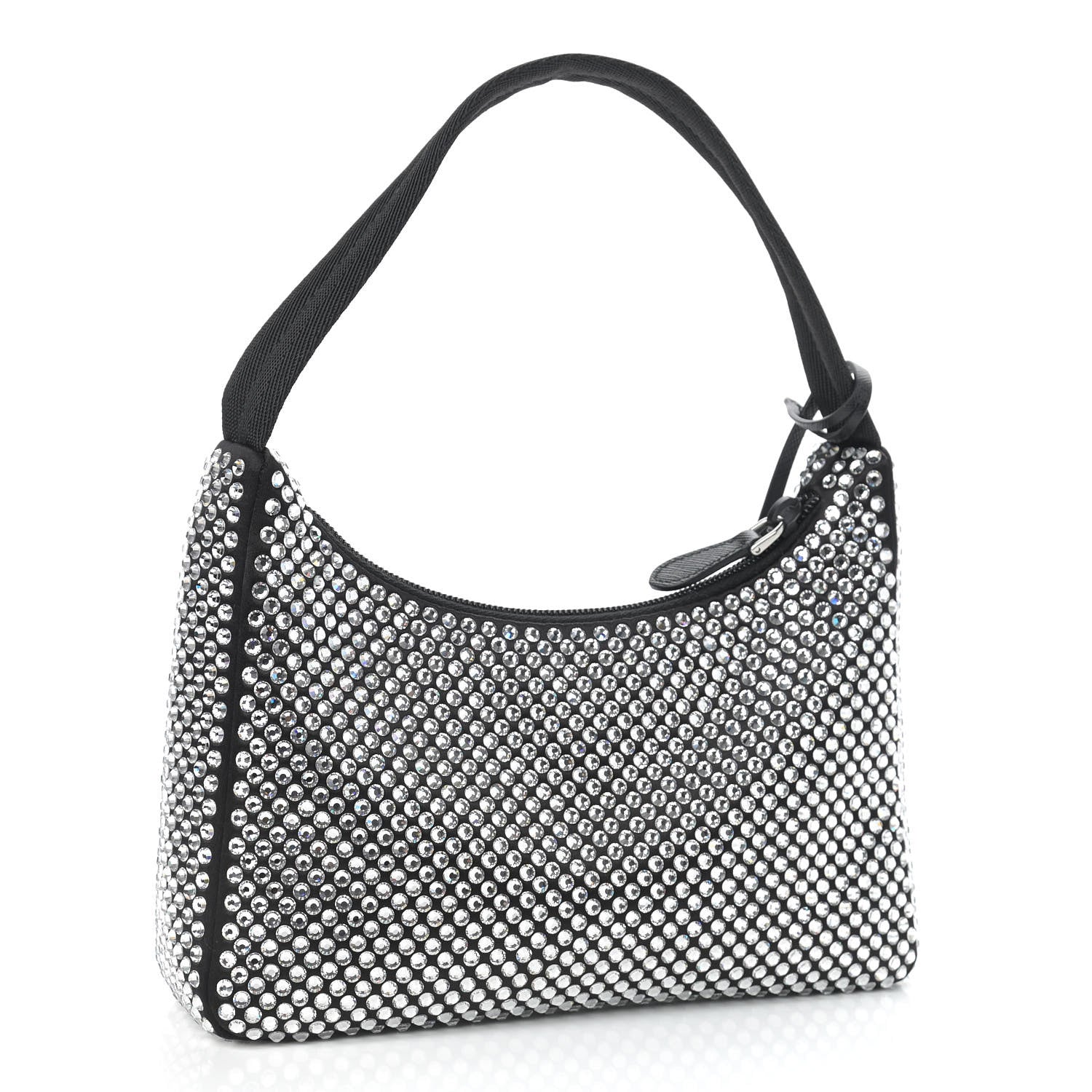 Prada Satin Crystal Mini Re-Edition 2000 Bag Cristal 3 of 9