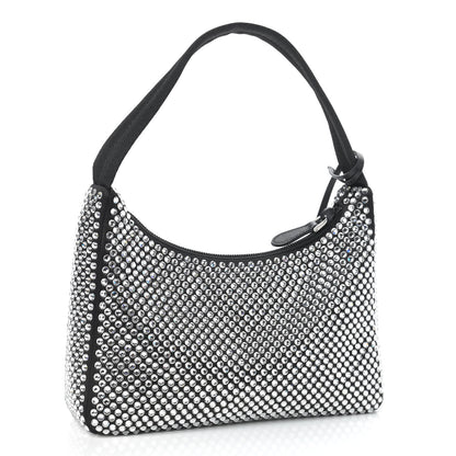 Prada Satin Crystal Mini Re-Edition 2000 Bag Cristal 3 of 9
