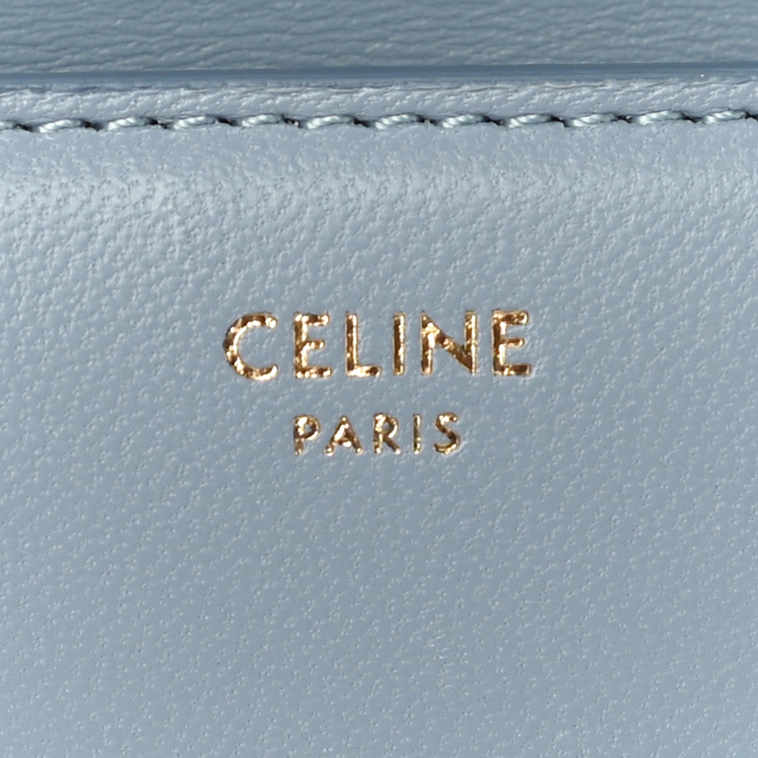 Celine Shiny Smooth Lambskin Small Triomphe Wallet Arctic Blue 6 of 13