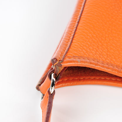 Hermes Taurillon Clemence Evelyne TPM Orange 13 of 14