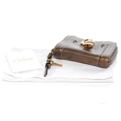 Chloe Leather Paddington French Wallet Metallic 6 of 8