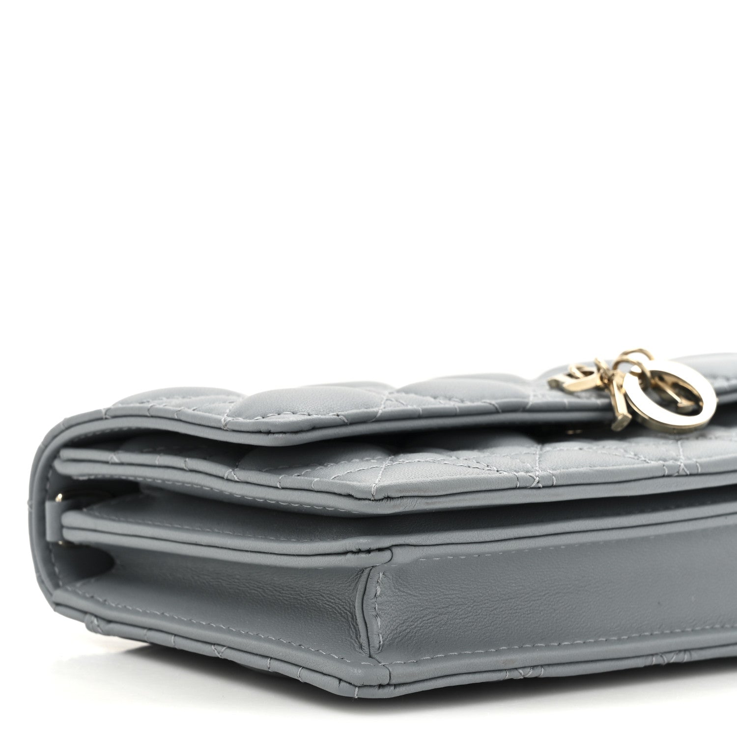 Christian Dior Lambskin Cannage Mini My Dior Top Handle Clutch