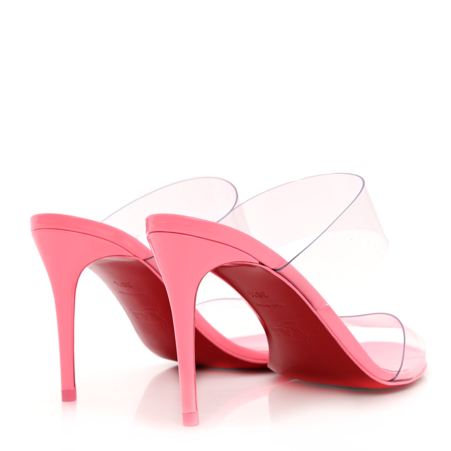 Patent PVC Just Nothing 85 Slide Sandals 36.5 Bubblegum