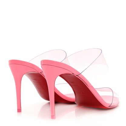 Christian Louboutin Patent PVC Just Nothing 85 Slide Sandals 36.5 Bubblegum 4 of 11