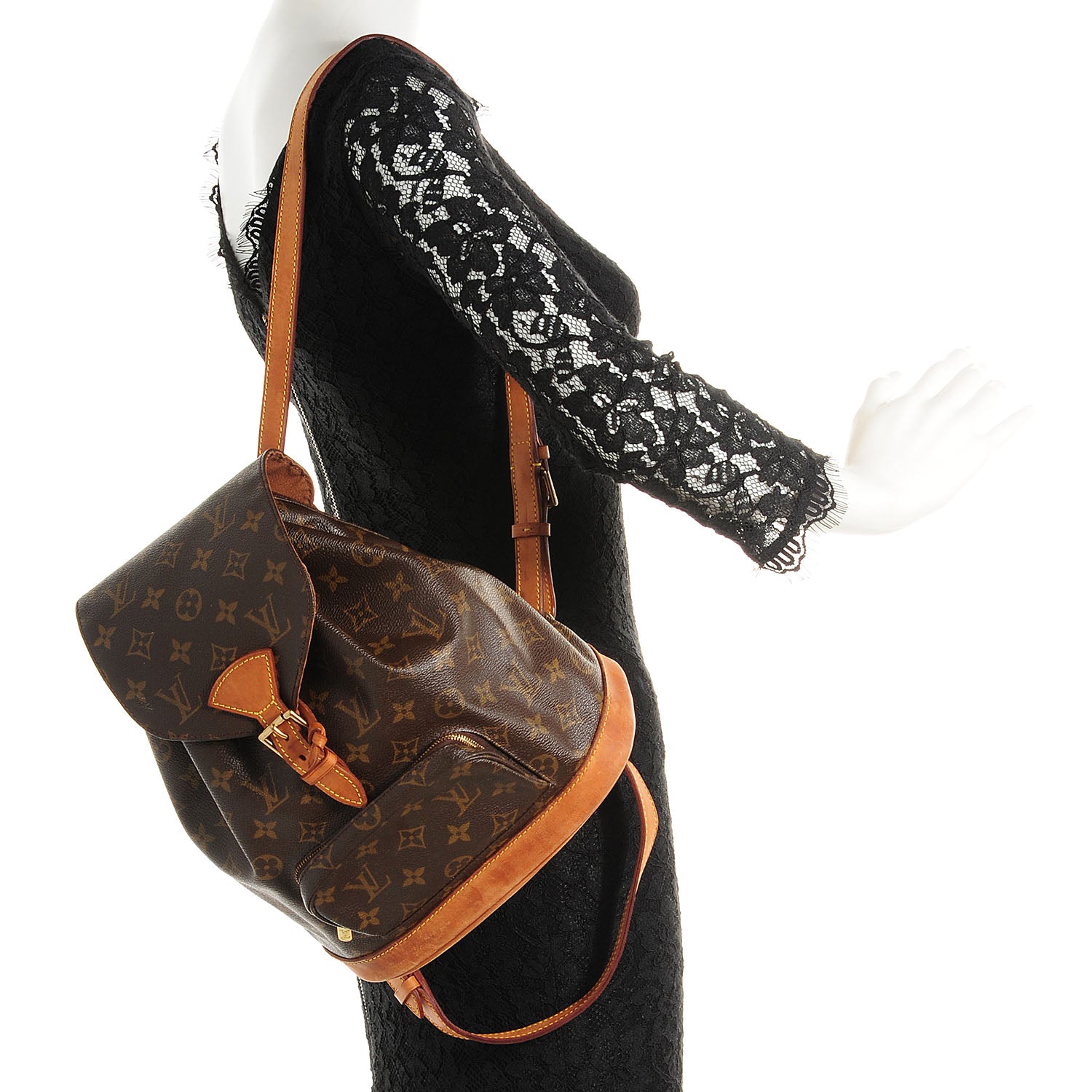 Louis Vuitton Monogram Montsouris MM Backpack 2 of 7