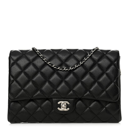 Chanel Caviar Quilted Clutch With Chain Flap Black 1 of 13