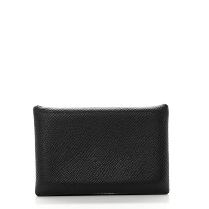 Hermes Epsom Calvi Card Case Black 3 of 8
