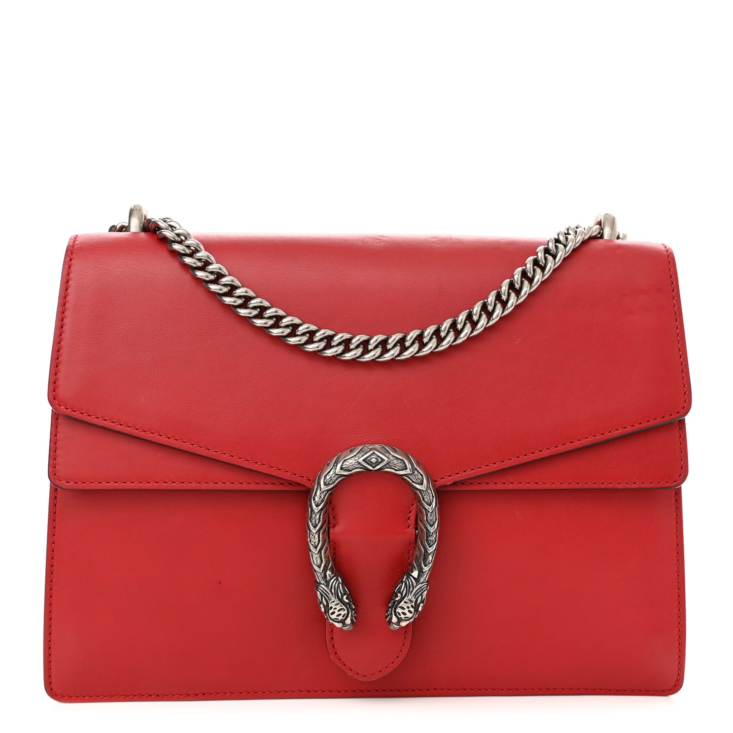Calfskin Medium Dionysus Shoulder Bag Hibiscus Red