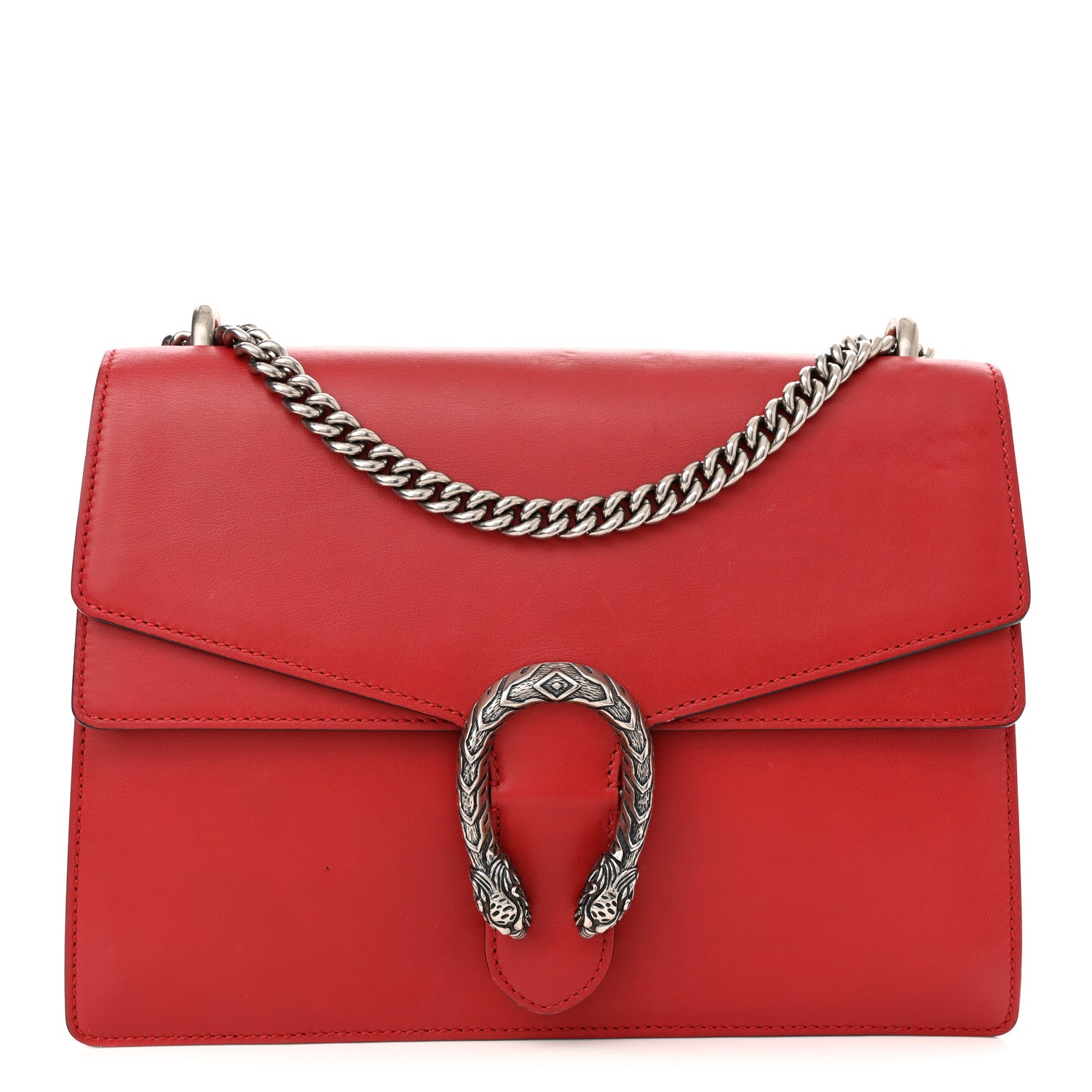 Gucci Calfskin Medium Dionysus Shoulder Bag Hibiscus Red 1 of 15
