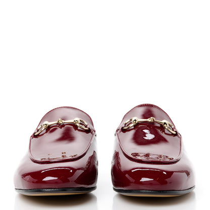 Gucci Patent Womens Princetown Slippers 37.5 Rosso Ancora 2 of 9