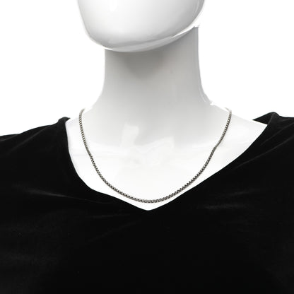 David Yurman Titanium Sterling Silver 2.7mm Medium Box Chain Necklace 22" 2 of 4