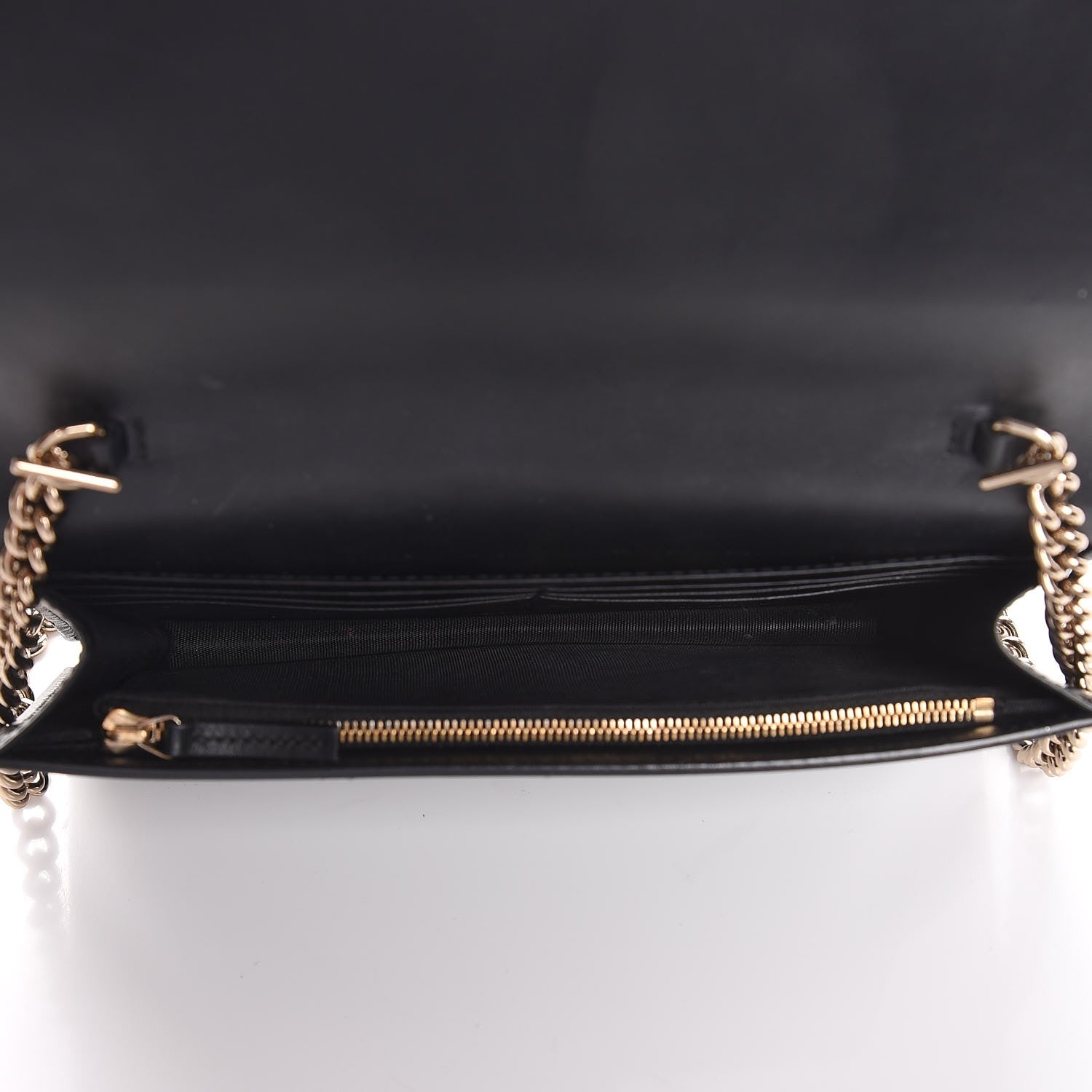 Gucci Guccissima Signature Bowy Chain Wallet Black 5 of 6